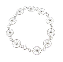 Lade das Bild in den Galerie-Viewer, Armband Indianerschmuck 925er Sterling Silber 10 Traumfänger