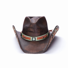 Lade das Bild in den Galerie-Viewer, Cowboyhut Strohhut Westernhut Line Dance Western