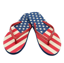 Lade das Bild in den Galerie-Viewer, Badelatschen Badeschuhe Zehentrenner Badeschuhe Flagge USA