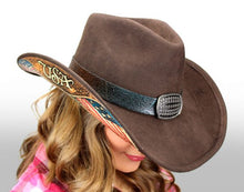 Lade das Bild in den Galerie-Viewer, Dallas Hats Damen Herren Cowboyhut Liberty 2 Wollfilz Flagge USA