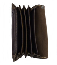 Lade das Bild in den Galerie-Viewer, Brieftasche Wallet Geldbörse Geldbeutel feinstes Rindleder mit Kette Route 66