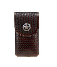 Lade das Bild in den Galerie-Viewer, Gürteltasche Handytasche Smartphone IPhone Handy aus echtem Leder Lone Star groß