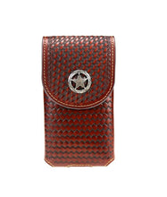 Lade das Bild in den Galerie-Viewer, Gürteltasche Handytasche Smartphone IPhone Handy aus echtem Leder Lone Star groß