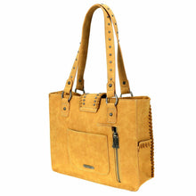Lade das Bild in den Galerie-Viewer, Handtasche Schultertasche Westerntasche Nieten Concho Türkis Line Dance
