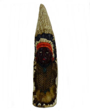 Lade das Bild in den Galerie-Viewer, Indianer Figur Kanu Einbaum Westerndekoration Western 4 Variationen ca. 17cm