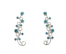 Lade das Bild in den Galerie-Viewer, Ohrklemme Ohrschmuck Ohrstecker 925 Sterling Silber 2 Farben Bling