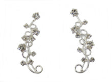 Lade das Bild in den Galerie-Viewer, Ohrklemme Ohrschmuck Ohrstecker 925 Sterling Silber 2 Farben Bling