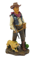 Lade das Bild in den Galerie-Viewer, Cowboy mit Hund und Winchester 3 verschiedene oder als Set 13 cm groß handbemalt