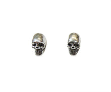 Lade das Bild in den Galerie-Viewer, Ohrringe Ohrstecker Totenkopf Skull 925er Sterling Silber Biker