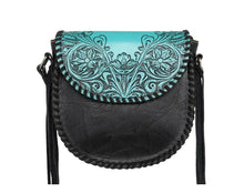 Lade das Bild in den Galerie-Viewer, Florentine Handtasche Schultertasche Westerntasche Fransen Florale Prägung