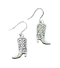 Lade das Bild in den Galerie-Viewer, Ohrringe Ohrhänger mit Anhänger Cowboystiefel Indianerschmuck Country Line Dance