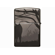 Lade das Bild in den Galerie-Viewer, Zippo Feuerzeug Wolf Design - Black Ice in Zippobox