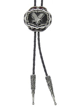 Lade das Bild in den Galerie-Viewer, Bolo Tie Westernkrawatte Westernschmuck Cowboy Eagle Adler mit Clip lizensiert