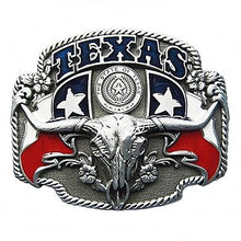 Lade das Bild in den Galerie-Viewer, Gürtelschnalle Buckle Gürtelschließe für Wechselgürtel Longhorn Texas Lone Star