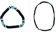 Lade das Bild in den Galerie-Viewer, Ocean Wave Spirit Heishi Kette Armband aus Kokos – Stretch Halskette
