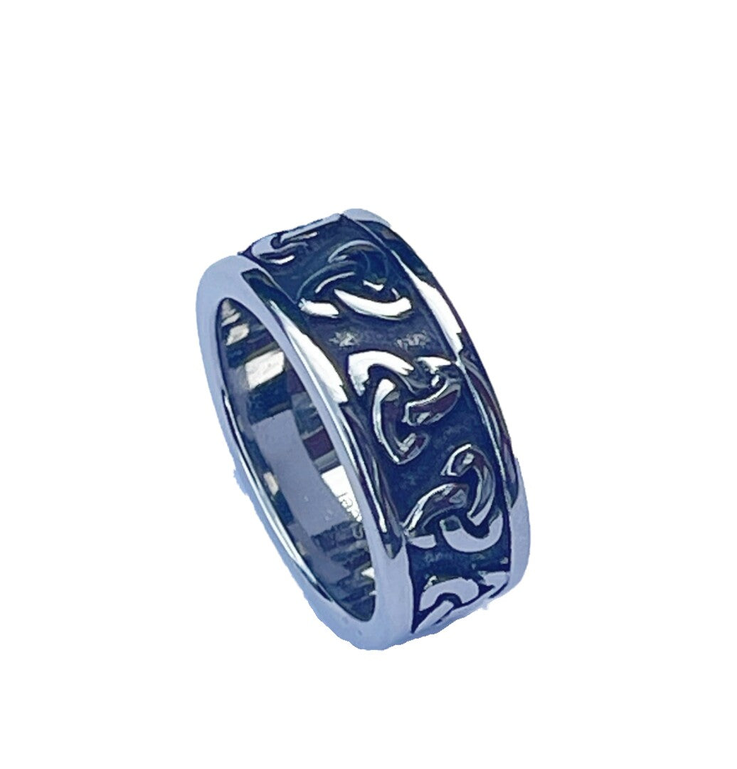 Ring Fingerring Bandring Edelstahl Keltischer Knoten Biker Rocker