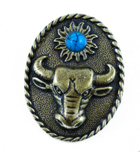 Lade das Bild in den Galerie-Viewer, Anstecker Pin Anstecknadel Büffel Bison Kuh Bulle Western Country Wilder Westen
