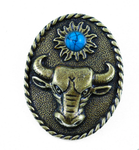 Anstecker Pin Anstecknadel Büffel Bison Kuh Bulle Western Country Wilder Westen