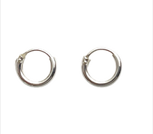 Lade das Bild in den Galerie-Viewer, Silver Classic Hoops Creolen 925 Sterling Silber – 2 mm Stärke, Ø 8 bis 70 mm
