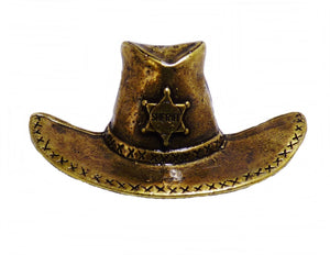 Anstecker Pin Sheriffstern Sheriff Western Country Wilder Westen Cowboyhut