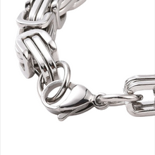 Lade das Bild in den Galerie-Viewer, „SteelGrid“ Edelstahl Armband Königsarmband  23 cm lang, 8 mm stark
