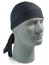 Lade das Bild in den Galerie-Viewer, Schwarzes Bandana Cap Head Bandana Kopftuch Headwrap
