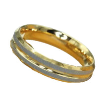 Lade das Bild in den Galerie-Viewer, BIANCA Ring Fingerring Bandring Edelstahl Bicolor Gold- &amp; Silberfarben
