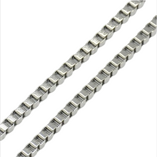 Lade das Bild in den Galerie-Viewer, Torino Cube Venezianerkette aus Edelstahl – 3 mm stark – 50, 55 oder 60 cm
