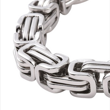 Lade das Bild in den Galerie-Viewer, „SteelGrid“ Edelstahl Armband Königsarmband  23 cm lang, 8 mm stark
