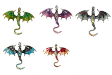 Lade das Bild in den Galerie-Viewer, Mystische Anstecknadel Brosche Drachen Dragon verschiedene Farben
