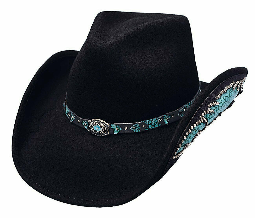 Bullhide Hats Cowboyhut Loving You Easy Wollfilz schwarz Line Dance Größe 53-56