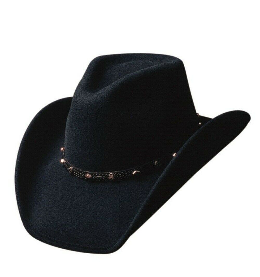 Bullhide Hats Cowboyhut Westernhut Thunderbird schwarz Wollfilz Line Dance