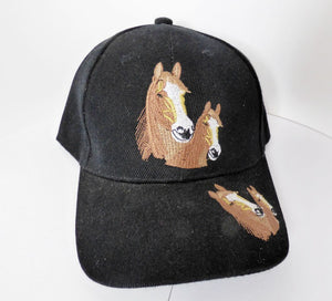 Kinder Cap, Basecap, Mütze mit Schild und bestickt mit Pferd - Pferde