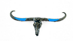 Anstecker Pin Anstecknadel Longhorn Skull Western Country Wilder Westen