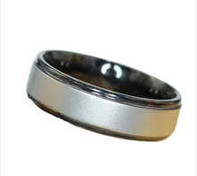 Lade das Bild in den Galerie-Viewer, Pure Satin Ring Bandring Partnerring satiniert mit  aus Edelstahl, 7 mm breit
