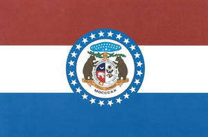 Flagge Fahne Sturmflagge USA Missouri 90 x 150 cm