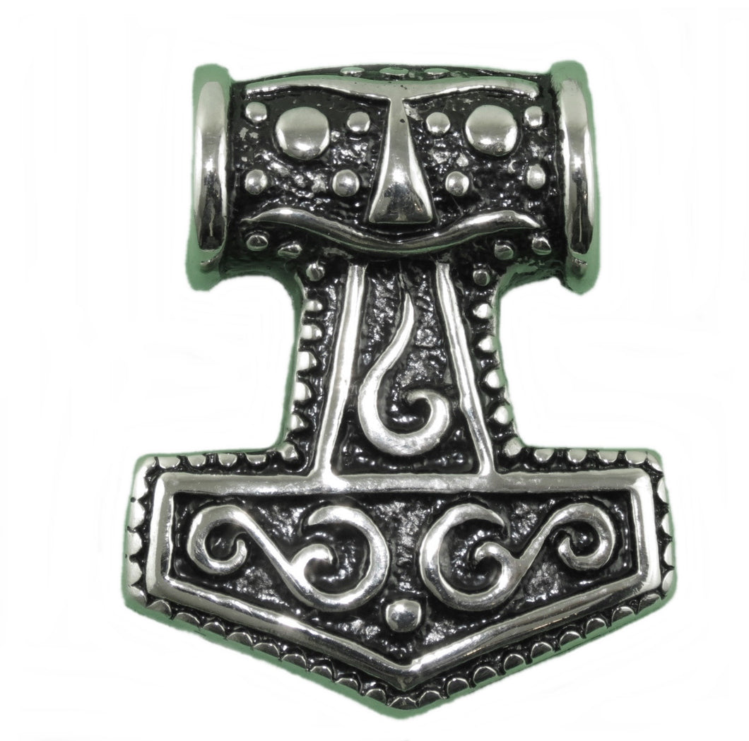 Anhänger Kettenanhänger Edelstahl Thor`s Hammer Hammer des Thor 3,2 x 3,5 cm