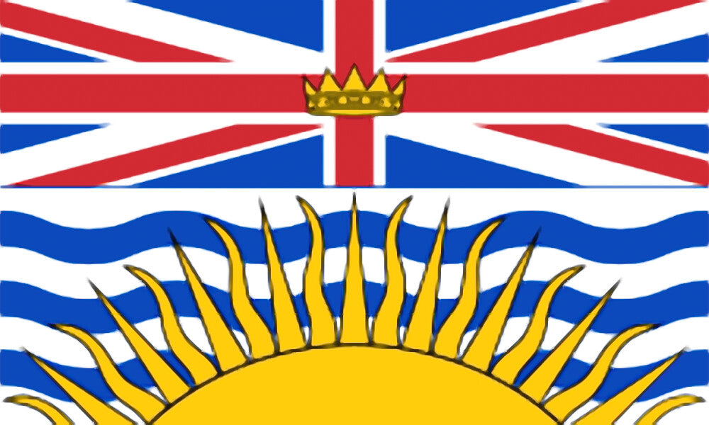 Flagge Sturmflagge British Columbia 150x90 cm
