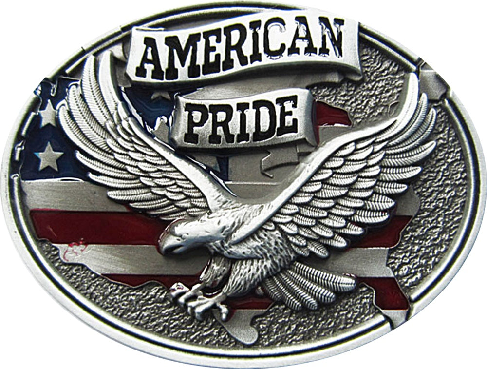 Gürtelschnalle Buckle Gürtelschließe American Pride farbig