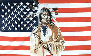 Flagge Fahne Sturmflagge USA Indian Man 90 x 150 cm
