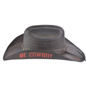 Bullhide Hats Cowboyhut Strohhut PBR Be Cowboy braun Cattleman