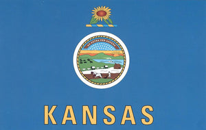 Flagge Fahne Sturmflagge USA Kansas 90 x 150 cm