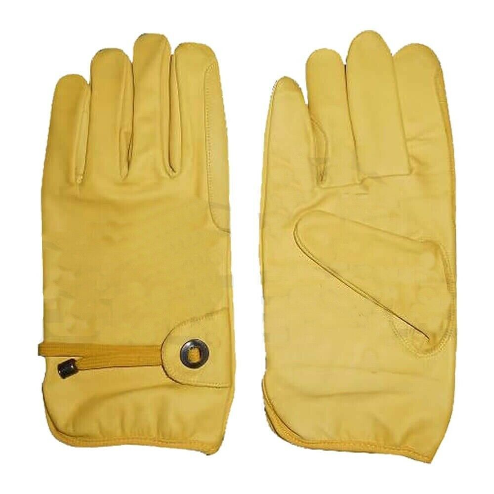 Gelbe Lederhandschuhe Western Reithandschuhe Fingerhandschuhe