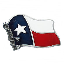 Lade das Bild in den Galerie-Viewer, Gürtelschnalle Buckle Gürtelschließe für Wechselgürtel Flagge Texas Lone Star

