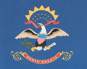 Flagge Fahne Sturmflagge USA North Dakota 90 x 150 cm