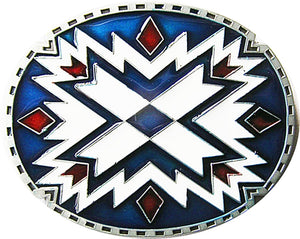 Gürtelschnalle Buckle Gürtelschließe für Wechselgürtel Indianisches Ornament