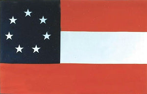 Flagge Fahne Sturmflagge 1. Confederate Südstaaten 90 x 150 cm mit Messingösen