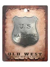Lade das Bild in den Galerie-Viewer, Anstecker Pin Sheriffstern U.S. Marshal Historische Nachbildung Made in USA
