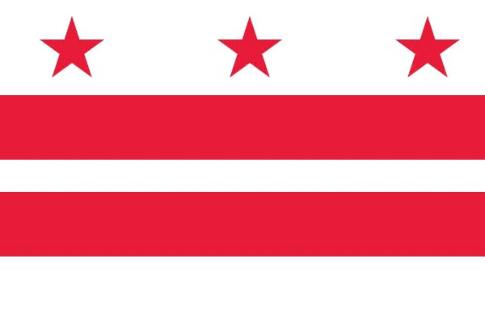 Flagge Fahne Sturmflagge USA District of Columbia 90 x 150 cm