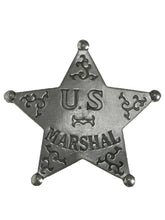 Lade das Bild in den Galerie-Viewer, Anstecker Pin Sheriffstern US Marshal Historische Nachbildung Made in USA
